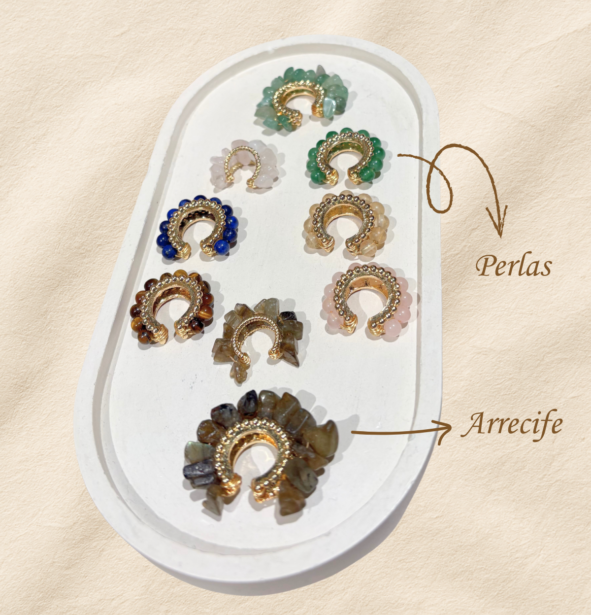 Earcuffs Cuarzo