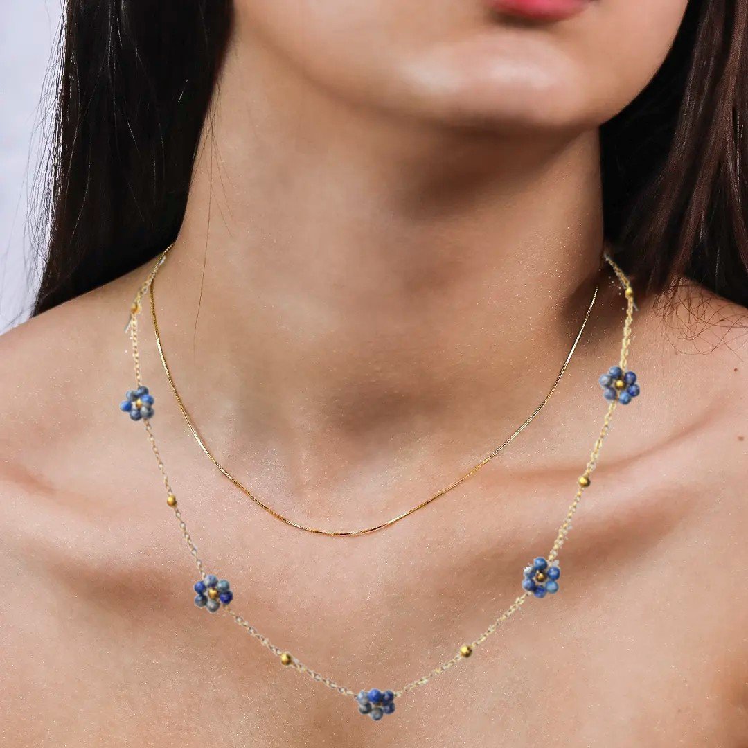 Collar y Pulsera de Flores