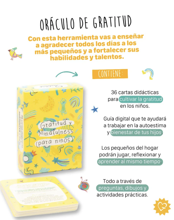 Oráculo de Gratitud para niños